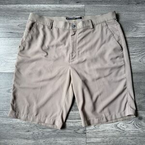 Greg Norman Men's ML75 Microlux Casual Chino Golf Shorts - Tan (Size 36)